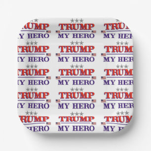 Plato De Papel Héroe de TRUMP