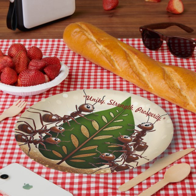 Plato De Papel "Héroes pequeños, gran tarea" (Picnic)