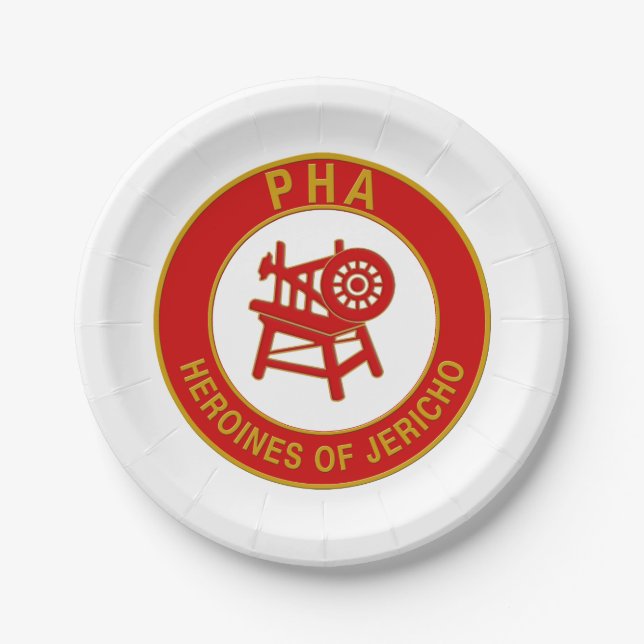 Plato De Papel Heroínas de Jericó (Anverso)