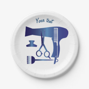 Plato De Papel Herramientas de los peinados