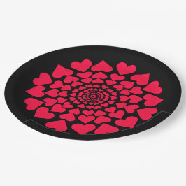 Plato De Papel Herz ♥ Heart ♥ Herzen ♥ Hearts retro neon
