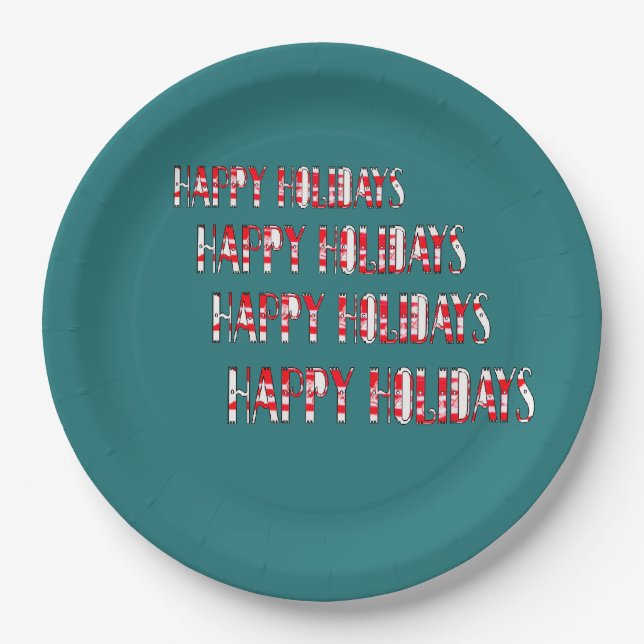 Plato De Papel HH Contra La Nieve (Anverso)