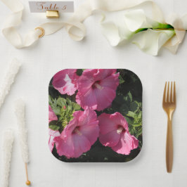Plato De Papel Hibisco Hardy