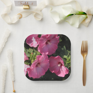 Plato De Papel Hibisco Hardy