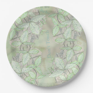 Plato De Papel Hiedra venenosa