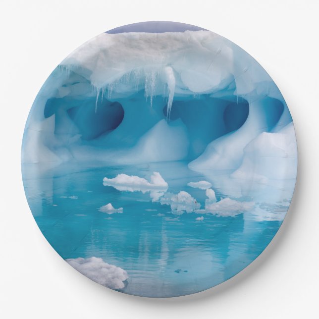Plato De Papel Hielo en la Antártida (Anverso)