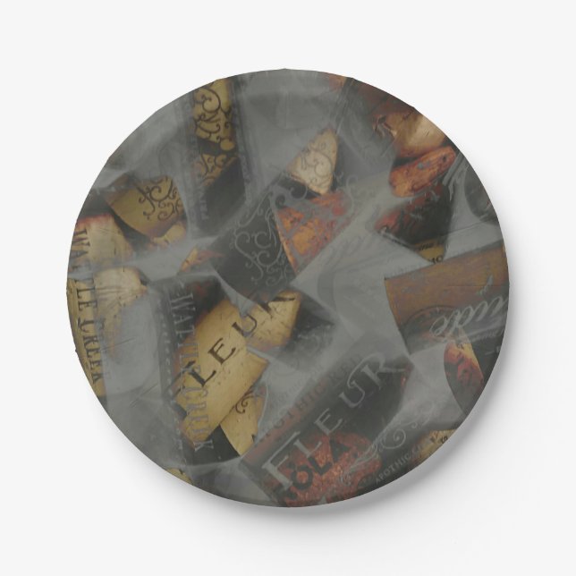 Plato De Papel Hielo seco Wine Cork (Anverso)