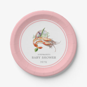 Plato De Papel Hierba mínima hervir Baby Shower