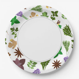 Plato De Papel Hierbas