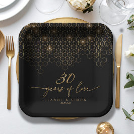 Plato De Papel Highlights ID1165 del 30º aniversario del oro