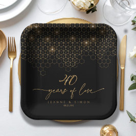 Plato De Papel Highlights ID1165 del cuadragésimo aniversario del