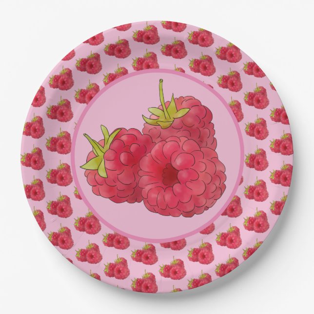 Plato De Papel Himbeeren Pappteller (Anverso)