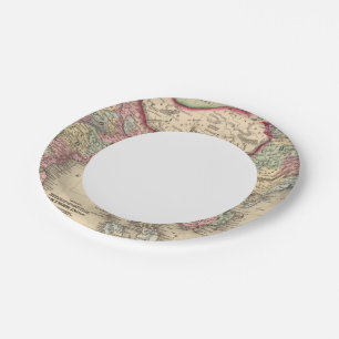 Plato De Papel Hindostán, India, China, Tíbet