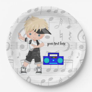Plato De Papel Hip hop boy