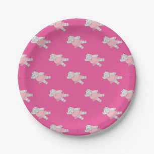 Plato De Papel Hipócrita Bailarina Hippo