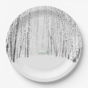 Plato De Papel Historia de los Navidades blancos