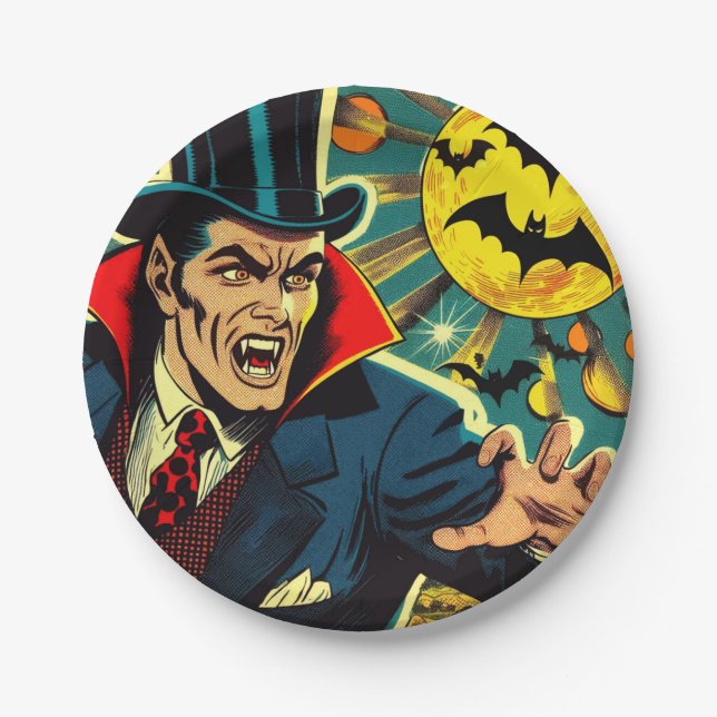 Plato De Papel Historietas de vampiros de época (Anverso)