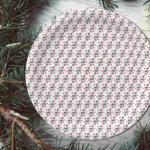 Plato De Papel Ho Ho Ho Ho: Feliz Navidad