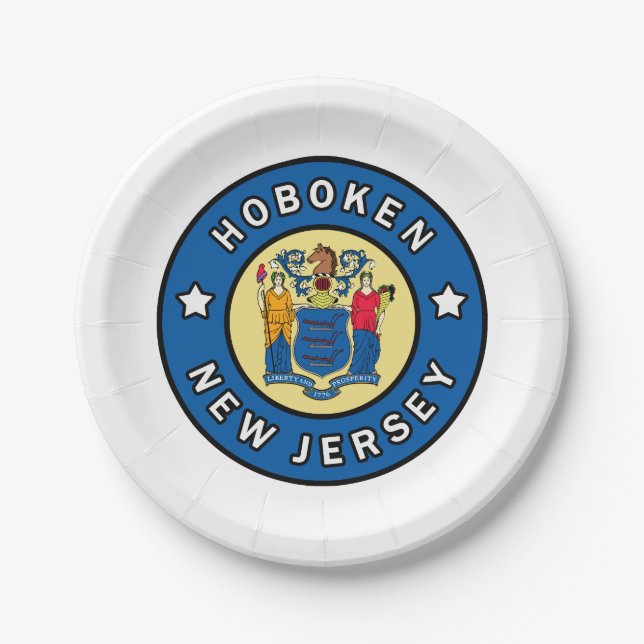 Plato De Papel Hoboken New Jersey (Anverso)