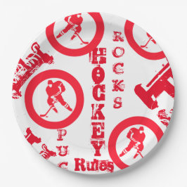 Plato De Papel Hockey