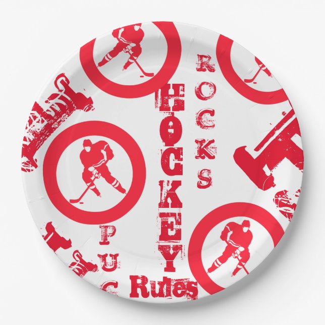 Plato De Papel Hockey (Anverso)