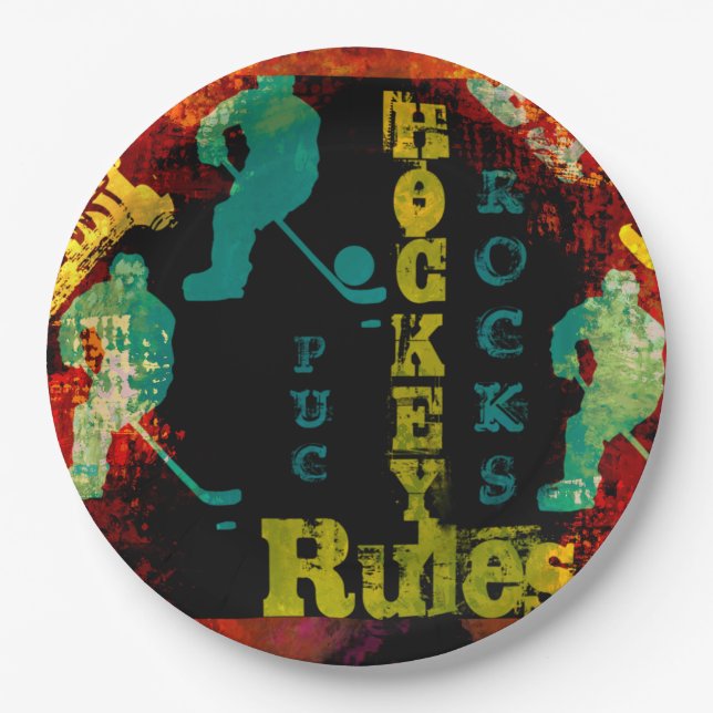 PLATO DE PAPEL HOCKEY (Anverso)