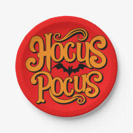Plato De Papel Hocus Pocus Halloween