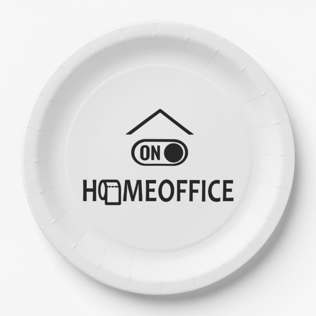 Plato De Papel Hogar en - Homeoffice en (Anverso)