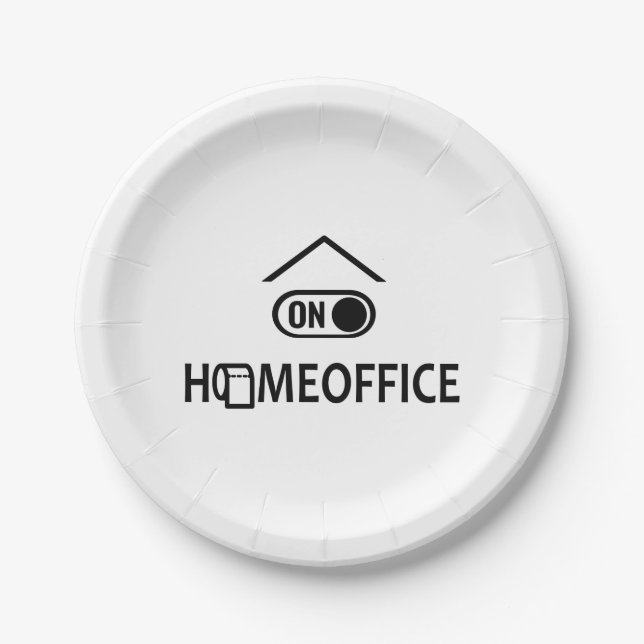 Plato De Papel Hogar en - Homeoffice en (Anverso)