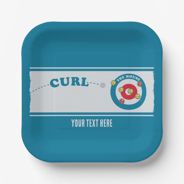 Plato De Papel Hoja de curado Piedras de curvo (Anverso)