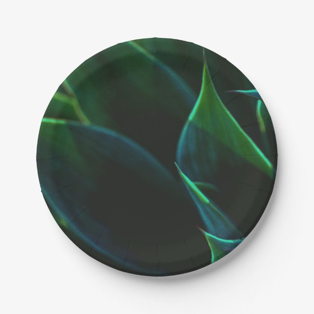 Plato De Papel Hojas de Agave (Anverso)