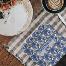 Hojas de Arce Azules sobre un Fondo de Carbón 