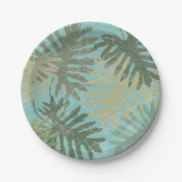 Hojas tropicales desvanecidas