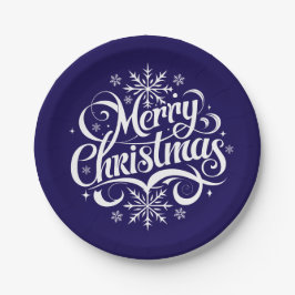 Plato De Papel Holiday 