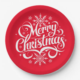 Plato De Papel Holiday 