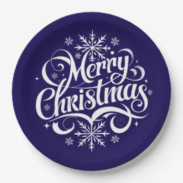 Plato De Papel Holiday 