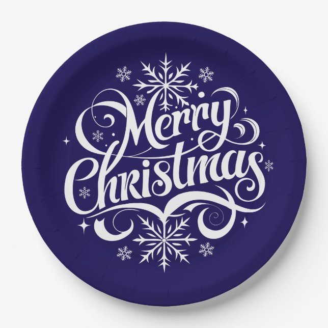 Plato De Papel Holiday  (Anverso)