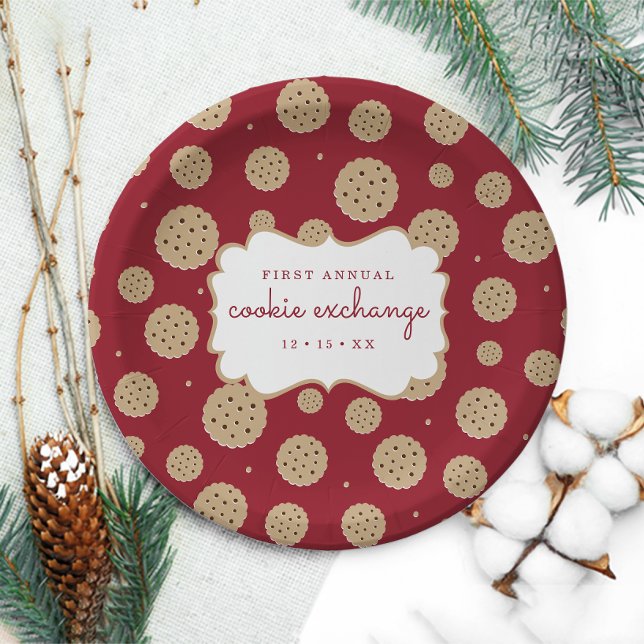 Plato De Papel Holiday Cookie Exchange (Subido por el creador)