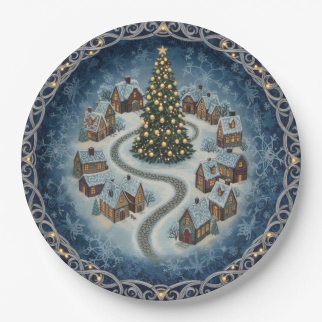 Plato De Papel Holiday Paper Plates (Anverso)