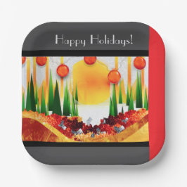 PLATO DE PAPEL HOLIDAY SUNSHINE WITHIN THE PINES :)