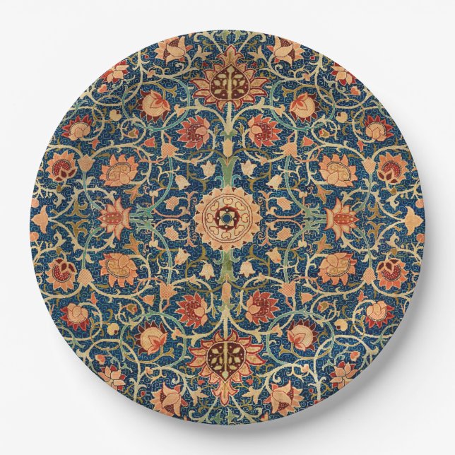 Plato De Papel Holland Park Design (por William Morris) (Anverso)