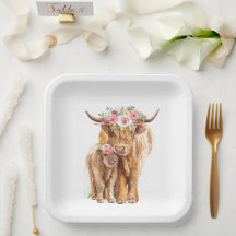 Holy Cow Baby Shower Boho Highland Calf