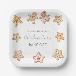 Plato De Papel Hombre de pan de jengibre Navidades Cocina Bake De