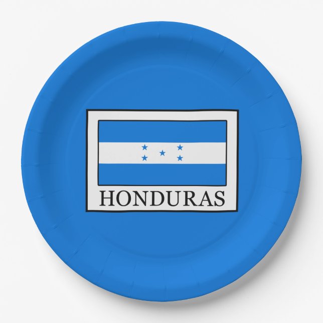 Plato De Papel Honduras (Anverso)