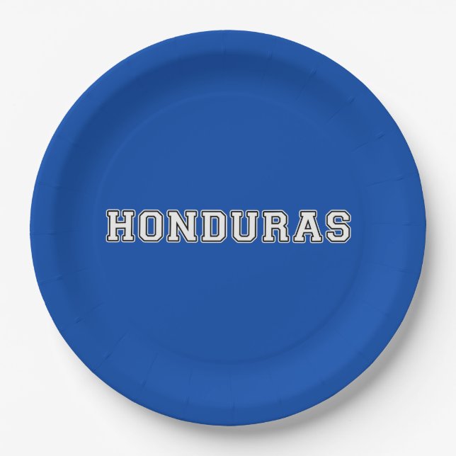 Plato De Papel Honduras (Anverso)