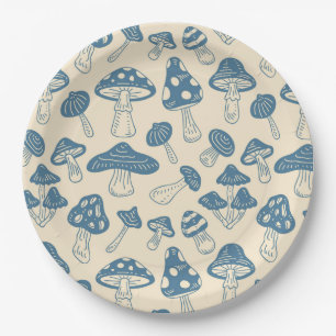 Plato De Papel Hongos