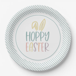 Plato De Papel Hoppy Ears Bunny