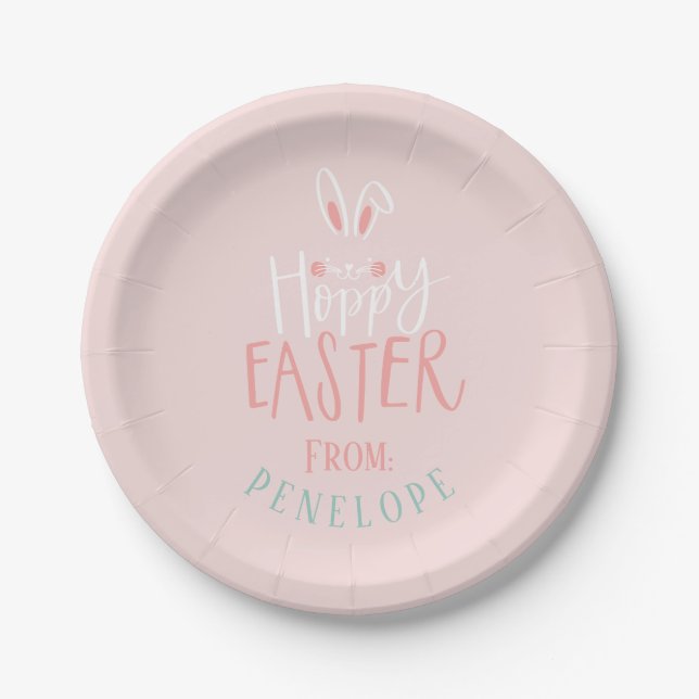 PLATO DE PAPEL HOPPY EASTER (Anverso)