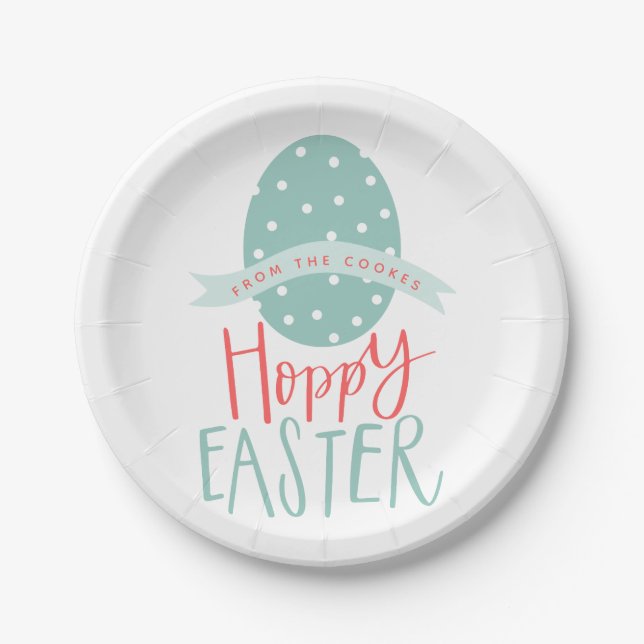PLATO DE PAPEL HOPPY EASTER EGG (Anverso)