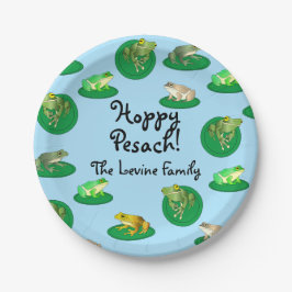 Plato De Papel ¡Hoppy Pesach! Placas de papel personalizadas